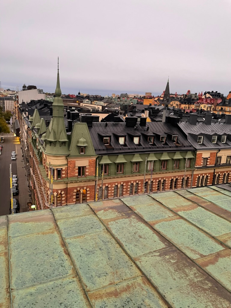 Hur taket såg ut innan rivning